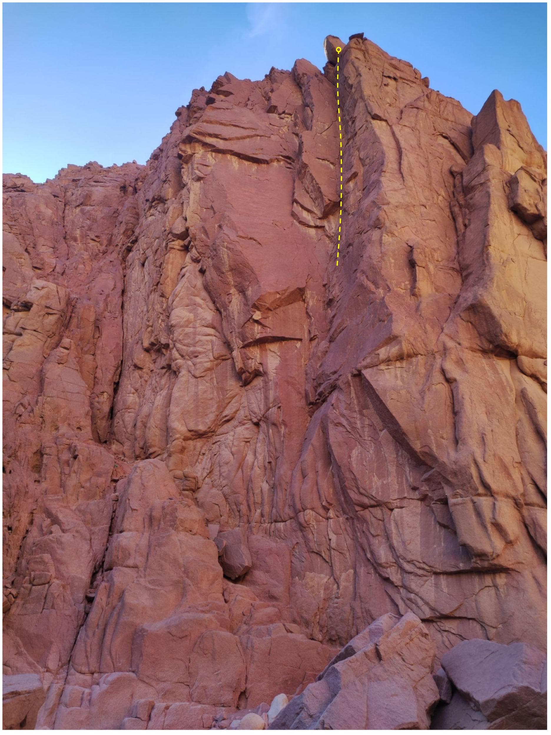 Topo: East Face of the Acacia Pillar