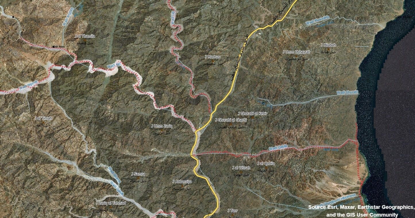 Wadi Kid access map