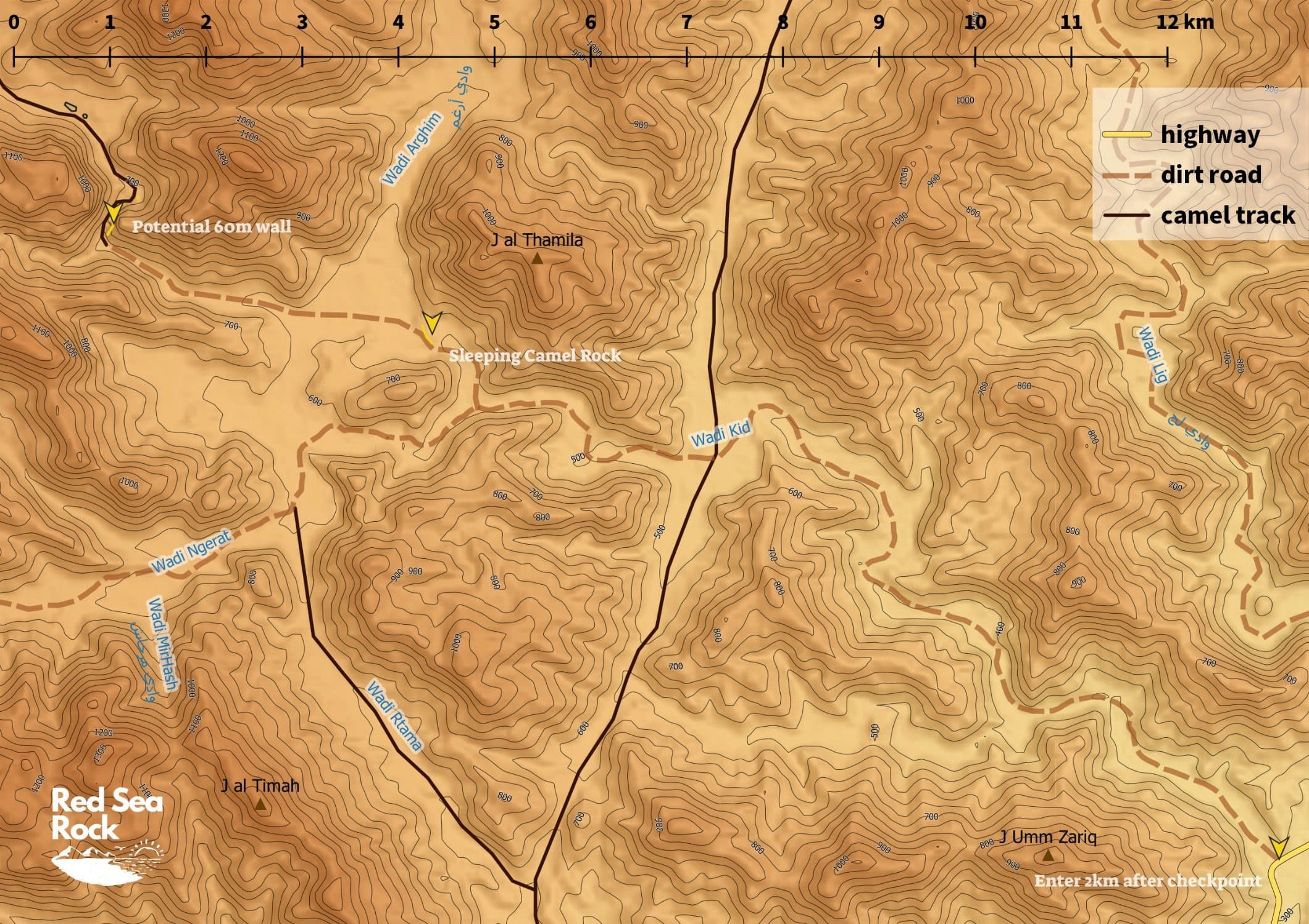 Sleeping Camel walls overview