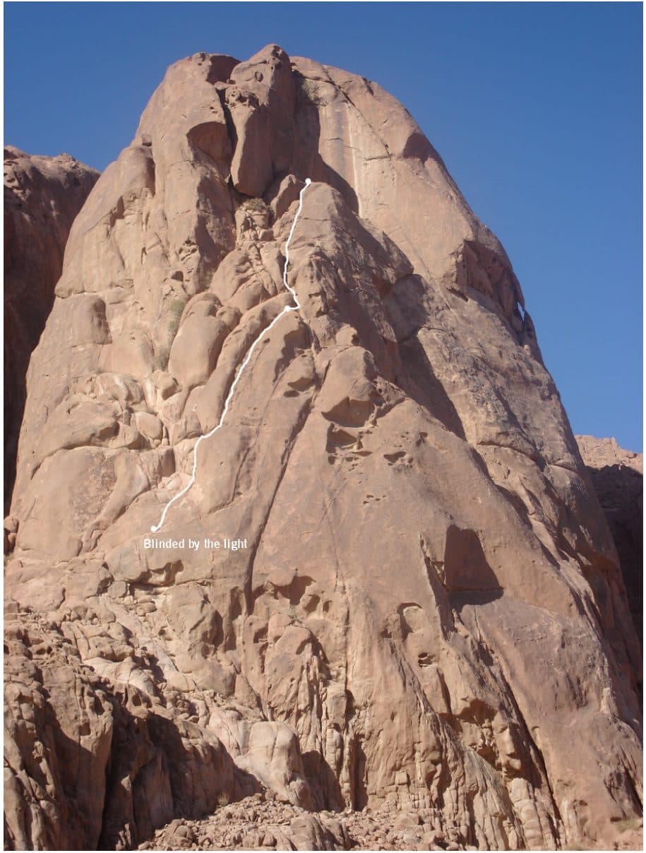 Topo: East Face of Jebel Dahab