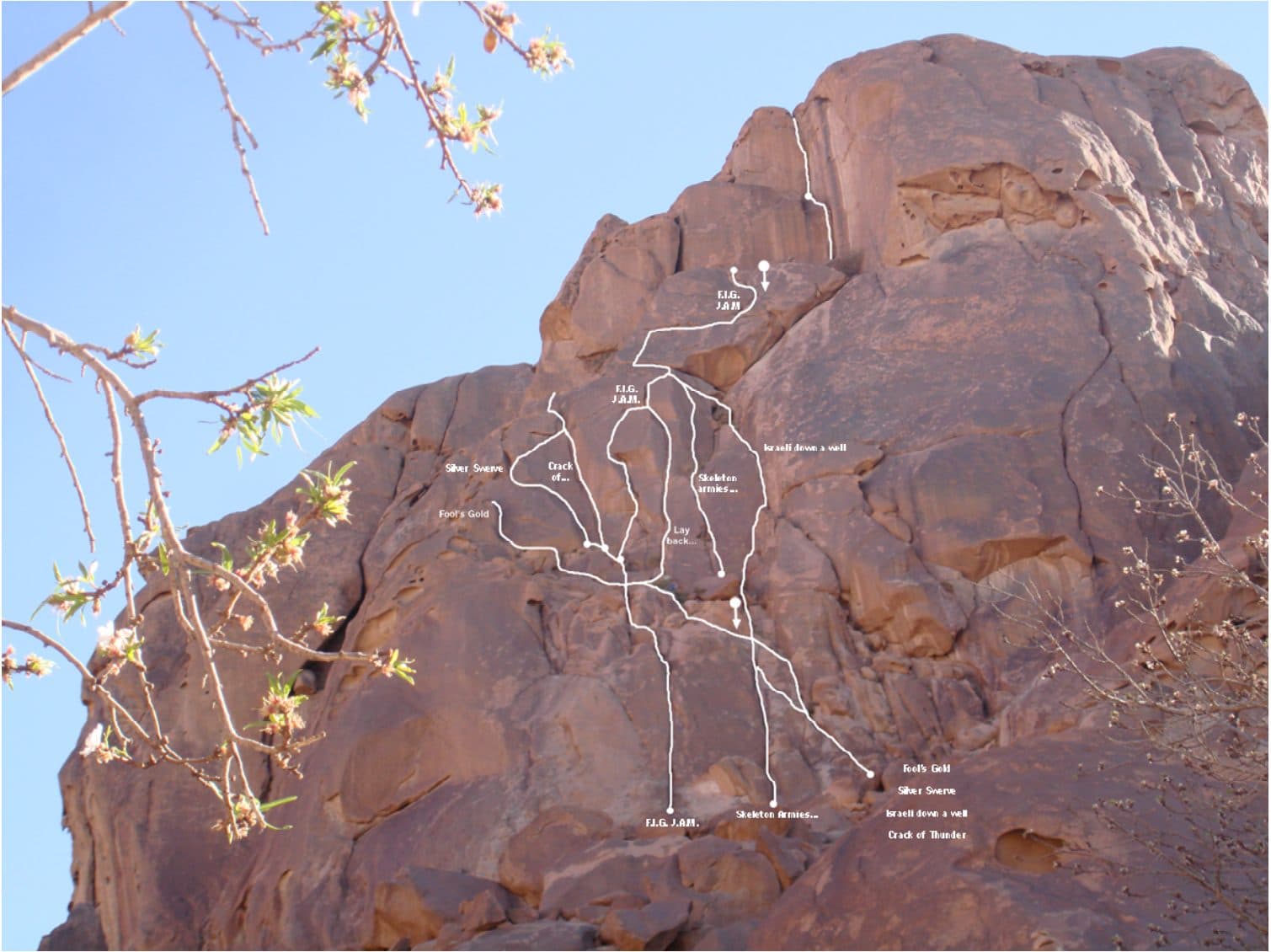Topo: NE Face of Jebel Dahab