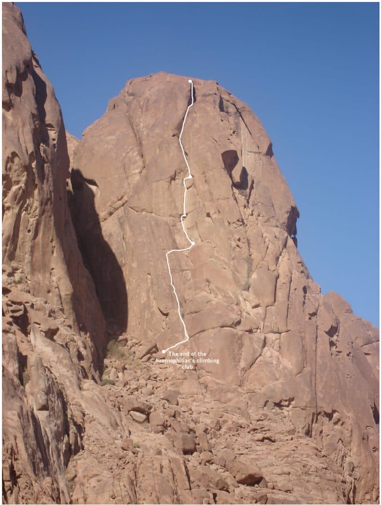 Topo: SE Face of Jebel Dahab