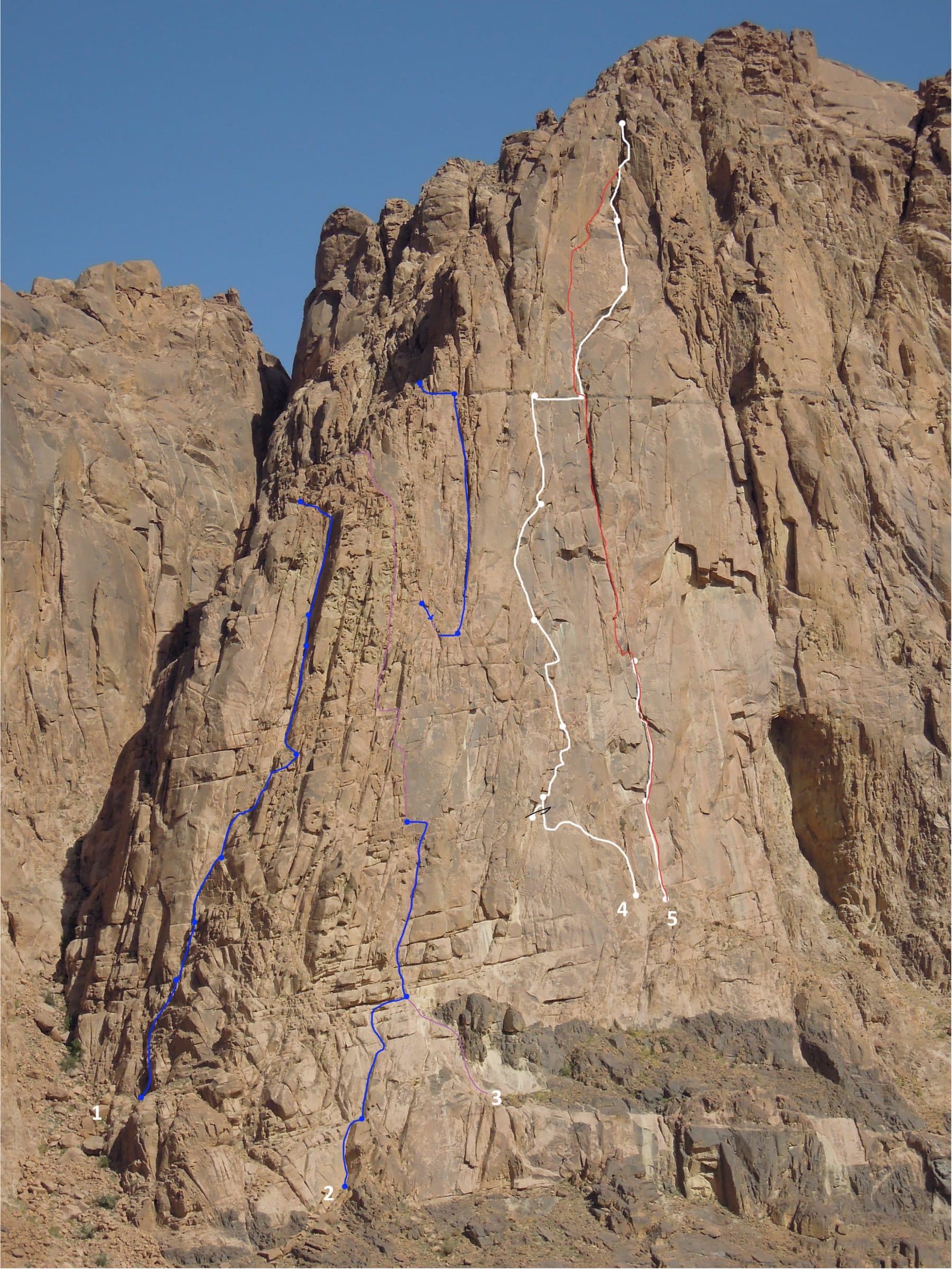 Topo: Naja West Face